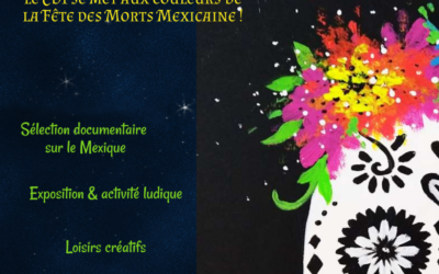 Pour Halloween, le CDI se met aux couleurs de la Fête des Morts Mexicaine !