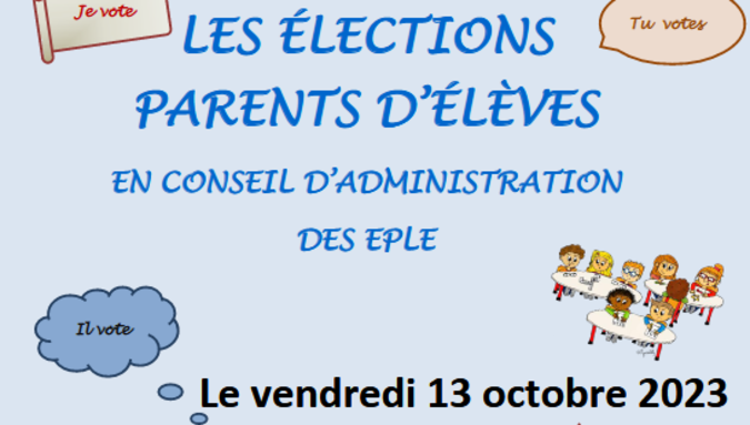 Élections parents au Conseil d’administration